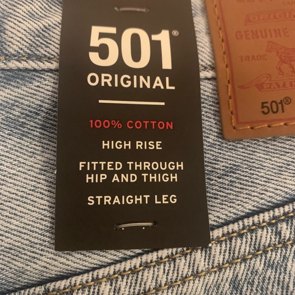 Levis's 501 High Rise Medium Wash - Picture 6 of 10